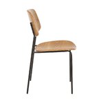 Brown-black chair (nadja) with beauty flaws