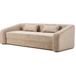 Kreminio dizaino sofa-lova (eliot) nepažeista