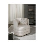 Cream design armchair (solomon) intact