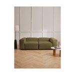 Olīvu zaļš moduļu dīvāns (Lennon) neskarts