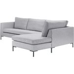 Light gray corner sofa (luna)