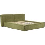 Alyvuogių žalia lova su saugykla (lennon) 140x200