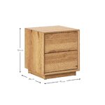 Light brown bedside table (noel) with cosmetic defects