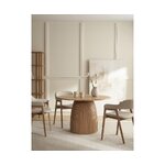 Round design solid wood dining table (nelly) intact