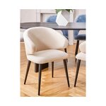 Beige samettituoli (celia) pieniä puutteita