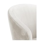 Beige velvet chair (celia) with cosmetic defects.