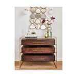 Brown design dresser (lyle) with beauty flaws