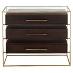 Brown design dresser (lyle) with beauty flaws