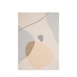 Pastelsetes Toonides Abstraktse Disainiga Villane Vaip (Luke)160x230cm