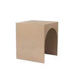 Beige metalli design sohvapöytä kaari (kristina dam) ehjä