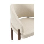 Smėlio spalvos masyvo kėdė (nemo) nepažeista