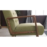 Изогнутое кресло зеленого цвета (асир) не повреждено