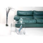 Läpinäkyvä design-sohvapöytä zigozago (iplex) kauneusvirheellä