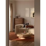 Pruun Ümmargune Täispuit Diivanilaud (Benno)