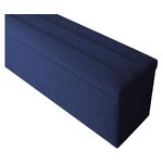 Синяя бархатная скамья с ящиком для хранения экзюпери (бесолюкс) с изъяном красоты