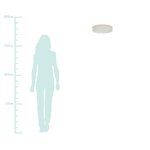Gaiši bēša led griestu lampa (helen) neskarta