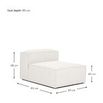 Светлое кресло/модуль (Леннон) с косметическим дефектом