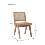 Solid wood design chair (guerrilla) with beauty flaws