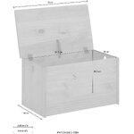 Solid wood storage box (alpine) intact