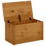 Solid wood storage box (alpine) intact