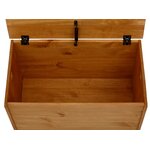 Solid wood storage box (alpine) intact