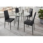 Black dining chair (sandy) intact