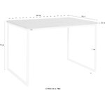 Light brown-white dining table (hulsig) intact