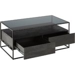 Black design coffee table (theodor) intact