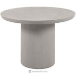 Šviesiai pilkas sodo stalas „Taimi“ (Kave Home)