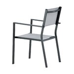 Черно-серый садовый стул копакабана (венчурный дизайн) не поврежден