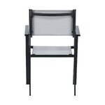 Черно-серый садовый стул копакабана (венчурный дизайн) не поврежден