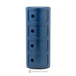 Sininen design-yöpöytä componibili (kartell) kosmeettisella virheellä