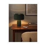 Green velvet table lamp (frida) intact