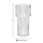 Stiklinė gėlių vaza (Lija)