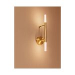 Gold-white design led wall light (gratia) intact