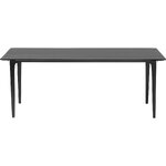 Black solid wood dining table (archie) intact