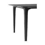 Black solid wood dining table (archie) intact