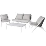 Комплект садовой мебели из 4 предметов leslie (miloo home) неповрежденный