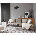 Pilka kampinė sofa (fluente) nepažeista