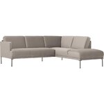 Pilka kampinė sofa (fluente) nepažeista