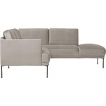 Pilka kampinė sofa (fluente) nepažeista