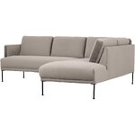 Pilka kampinė sofa (fluente) nepažeista