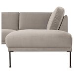 Pilka kampinė sofa (fluente) nepažeista