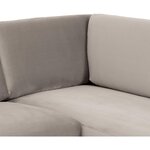 Pilka kampinė sofa (fluente) nepažeista