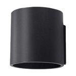 Black wall light roda (sollux)