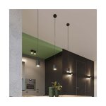Black wall light roda (sollux)