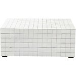 White design coffee table with disco (jotex) beauty flaw