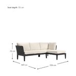 Sodo sofa (kaline) nepažeista