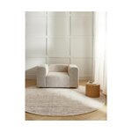 Helepruun Ümmargune Viskoosvaip (Jane) D=250