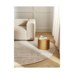 Helepruun Ümmargune Viskoosvaip (Jane) D=250